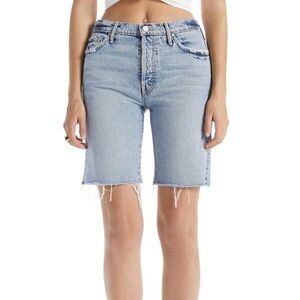 MOTHER DENIM TRICKSTER SHORT FRAY